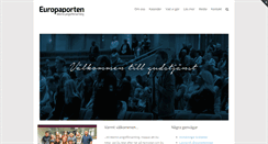 Desktop Screenshot of europaporten.com